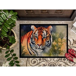 Nouveau tapis de porte antidérapant lavable à poils ras pour intérieur et extérieur, 18H x 27L, tapis de bienvenue pour porte d'entrée - Product Image 3