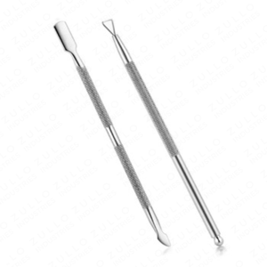 Best Quality Double Ended Stainless Steel Cuticle Pusher Sharp Metal Nail <b>Cleaning</b> <b>Tool</b> for Professional Manicure Pedicure - Product Image 2