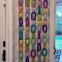 Decoración del hogar: Eslabones de cadena de resina personalizables de gran tamaño y colores claros, eslabones grandes de resina multicolor disponibles.