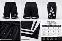 Shorts de football pour hommes de qualité supérieure en polyester/nylon tissé noir avec bande latérale et cordon de serrage, décontractés, grandes tailles