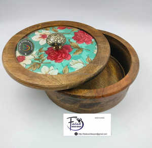 Cuenco para servir de madera tejido con patrón africano ecológico Cuenco redondo grande de grado alimenticio con tapa Tamaño extra grande y tallado por FWE - Product Image 5