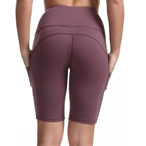 Shorts tendance pour femmes à taille haute élastique, séchage rapide, décontractés, pour l'été – Vente en gros, production OEM - Product Image 2