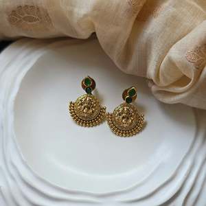 Laxmi Religious Chandelier Drop Earrings-Classic Bohemian Trendy ODM Design - Product Image 2
