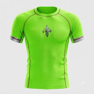 Camiseta Deportiva de Manga Corta para Hombre, Nueva, de Alta Calidad, Cuello Redondo, Impresión por Sublimación, Secado Rápido, Transpirable, Material de Spandex/Poliéster - Product Image 2