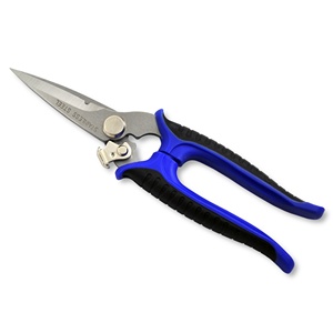 Ciseaux d'électricien de 8 ''avec lame micro-dentelée en acier inoxydable Outil de coupe de précision pour fils et câbles à encoche unique - Product Image 1