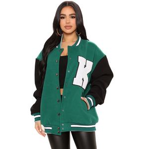 Chaqueta Universitaria de Béisbol de Invierno para Mujer, Estilo Holgado y Elegante, Última Moda Urbana para Fiestas al Aire Libre, Venta al Por Mayor - Product Image 1