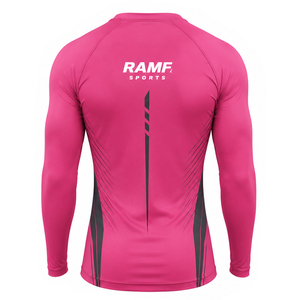 Rashguard BJJ en gros pour hommes et femmes, sublimation intégrale et patch tissé personnalisé - Product Image 4