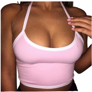 OEM Summer Custom logo Straps Solid Fitness Lady tank <b>Top</b> Casual Sexy Women Crop <b>Top</b> Women's Sexy tank <b>Tops</b> - Product Image 1