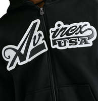 Sweat-shirts Avirex pour hommes, fabriqués en usine, 100% haute qualité, vêtements décontractés, dernier design personnalisé, sweats en cuir Avirex pour hommes, OEM/ODM