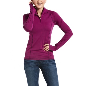 Camiseta ecuestre ligera de alta calidad Canleo para damas Camisetas de entrenamiento para niñas Mangas largas Altamente transpirable de Canleo - Product Image 1