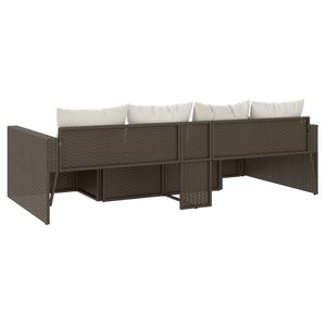 Conjunto de Muebles de Jardín en Color Crema, Blanco y Marrón - Product Image 6