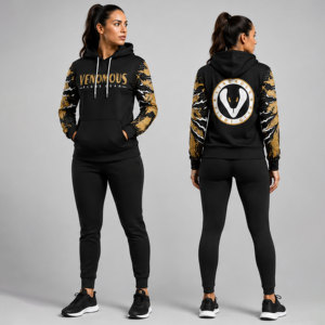 Sudadera con Capucha Venomous Gold Reaper, Sudadera Deportiva Personalizada Premium, Sudadera Informal para Entrenamiento - Product Image 5
