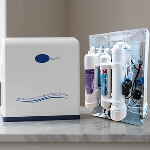 [AQUA WIN] Filtro de Ósmosis Inversa de 5 Etapas Estilo Carcasa Debajo del Fregadero K33 con Tanque de Almacenamiento de Agua NSF de 3.2G-HY-7034 - Product Image 1