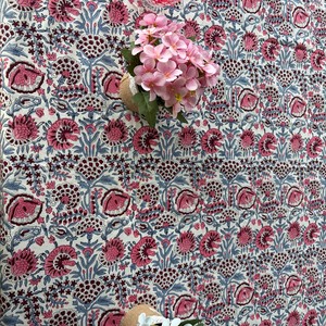 Hot Sales 100% Cotton Magic Blue <b>Rectangle</b> <b>Tablecloth</b> Handmade Block Print Dinning Stain Wrinkle Resistant for Outdoor Summer - Product Image 4
