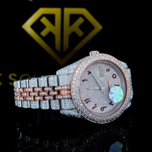 Montre de luxe automatique pour homme et femme, mouvement à quartz, résistante à l'eau, VVS, acier inoxydable, cristal saphir, diamant, revendeur de confiance - Product Image 1