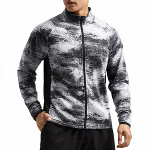 Vestes d'entraînement par sublimation pour hommes, col montant, fermeture éclair, imprimées, vente en gros - Product Image 3