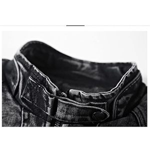 Nouvelles vestes en jean pour hommes de haute qualité, vestes en jean de haute qualité avec décoration en fourrure, vente en gros de tissus en ligne - Product Image 4