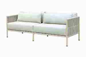 Conjunto de Sofás Premium para Exteriores con Tejido de Cuerda y Estructura de Mimbre - Product Image 3