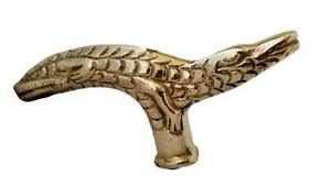 Moderna Empuñadura de Latón con Cabeza de Cocodrilo de 5 Pulgadas para Bastón, Venta al por Mayor OEM - Product Image 6