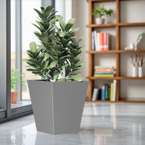 Vaso da Giardino Stiloso Burni da 22 Pollici per Interni/Esterni, Grande Fioriera in Metallo Affusolata con Foro di Drenaggio e Tappo in Gomma - Product Image 4