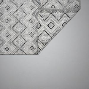 Alfombra Persa Kilim de Lana Gris Tejida a Mano, Ecológica, Apta para Mascotas, con Patrón Geométrico, Tejido Plano, Durrie, Decoración Contemporánea para el Hogar - Product Image 4