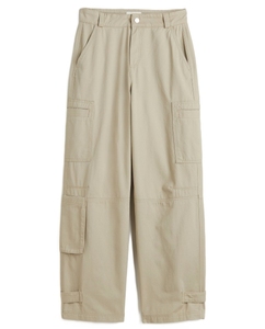 Pantalones Cargo Largos de Sarga para Mujer, Tallas Grandes, de Algodón Transpirable de Alta Calidad, Ropa Exterior Informal Personalizable - Product Image 6