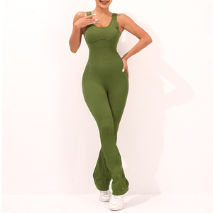 Ensemble de vêtements de yoga personnalisés, leggings côtelés et soutien-gorge de sport, couleurs claires, ensembles de yoga pour femmes, ensembles de fitness - Product Image 4