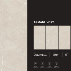 Azulejos de porcelana mate modernos de tamaño 600X1200, azulejos premium para pisos y paredes para proyectos de diseño de interiores residenciales y comerciales. - Product Image 1