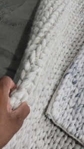 พรมขนสัตว์หนานุ่ม |   พรมปูพื้นขนฟูทำมือจากใยซูแมค |   ลายกราฟิกนามธรรมทันสมัยกันลื่นสำหรับสัตว์เลี้ยง |   ห้องนอนนุ่มสบาย 1 ชิ้น - Product Image 2