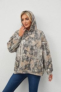 Sudadera con Capucha de Otoño con Estampado de Camuflaje Realtree, Sudadera con Capucha de Moda Urbana, Estilo Táctico con Hombros Caídos - Product Image 3