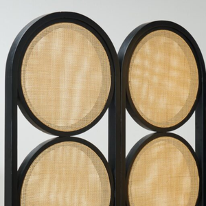 Separador de ambientes de mimbre hecho a mano al por mayor, biombo para sala de estar con marco de madera y ratán de Vietnam - Product Image 3