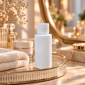 Botella PET con Tapa Plana de 50 ml |   Envase Cosmético con Cuerpo Cilíndrico Liso para Cuidado de la Piel, Belleza y Cuidado Personal, Suministro al por Mayor - Product Image 3