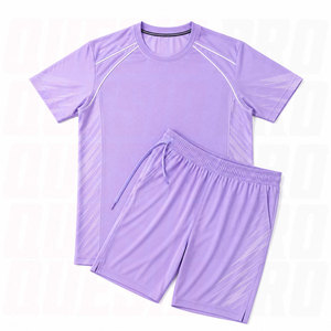 Ensemble T-shirt à manches courtes et short de course à séchage rapide pour homme – Tenue de sport respirante et légère pour l'entraînement en salle de sport - Product Image 2