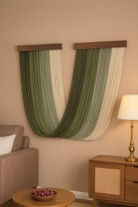 Tapiz de macramé multicolor estilo boho para decoración, agrega encanto boho colorido a la sala de estar, el dormitorio y los espacios de entrada. - Product Image 5