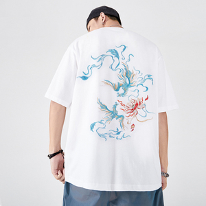 Camiseta de Verano para Hombre, Cuello Redondo, Manga Corta, 100% Algodón, Tejido Canvas, Transpirable, Ecológica, Secado Rápido, Corte Regular, Color Sólido - Product Image 3