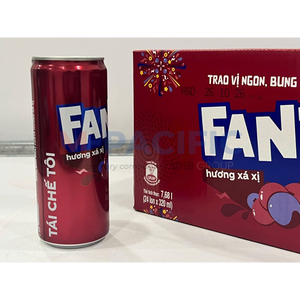 Boisson gazeuse aromatisée à la cerise COCA-COLA FANTA 320ML CANELE EN BOÎTE ORIGINE VIETNAM - Product Image 2