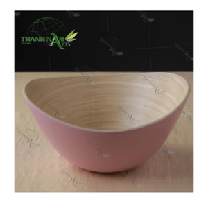 Juego de Tazones Desechables de Bambú Ecológico y Sostenible, Color Personalizado, para Uso en el Hogar, Cenas y Fiestas, para Servir Alimentos Frescos - Product Image 1