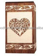 Urnas de madera, urna de cremación para adultos, urna pulida de madera hecha a mano, urnas funerarias, urna de entierro a bajo precio - Product Image 5