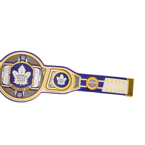 เข็มขัดแชมป์ทีมโตรอนโต เมเปิลลีฟส์ คุณภาพสูง เข็มขัดแชมป์มวยปล้ำ ของสะสมสำหรับแฟน NHL เข็มขัดกีฬาแบบปรับแต่งได้ - Product Image 3