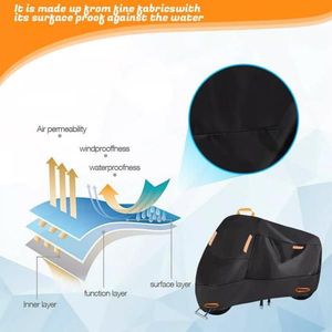 Heavy Duty 2XL Waterproof Motorcycle Cover for Winter for Outdoor Storage in Snowy & Rainy Conditions - Product Image 4