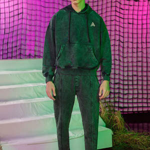 Survêtement d'hiver à capuche pour homme, effet délavé, design personnalisé, 100 % coton, modèle 2-en-1, vente en gros, vêtements de mode, le plus vendu - Product Image 6