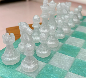 Juego de ajedrez de resina hecho a mano, caballero renacentista, juego de estrategia clásico recreativo, tablero de ajedrez de resina - Product Image 4
