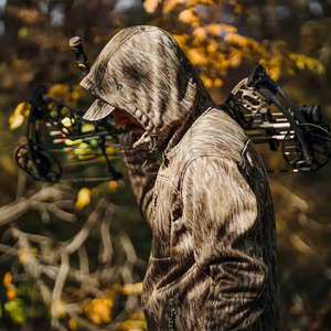 Chaqueta Cortavientos de Caza con Estampado Camuflaje Multicolor, Sudadera con Media Cremallera, Chaqueta Exterior con Capucha, Chaqueta de Caza con Camuflaje RealTree - Product Image 4