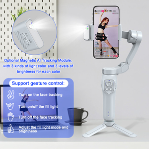 Bán Buôn Thông Minh Ai Mặt Theo Dõi Ảnh Tự Sướng Thanh Đứng Tripod Phoneholder 3-Gimbal Ổn Định Antishake Cho IOS Android - Product Image 6