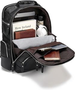 Mochila de Cuero Genuino para Hombre, Tendencia 2026, para Laptop de 15.6 Pulgadas, Estilo Vintage, para Viajes y Camping - Product Image 2
