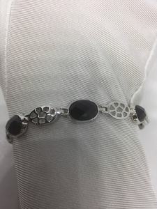 Vintage Black Onyx <b>Bracelet</b> 925 Sterling Silver <b>Gemstone</b> <b>Bracelet</b> Elegant Jewelry Gift For Women - Product Image 6