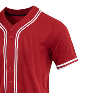 Maillot de baseball professionnel court grande taille, anti-humidité, design personnalisable, imprimé, 100 % polyester, fabricant de vêtements de sport - Product Image 5