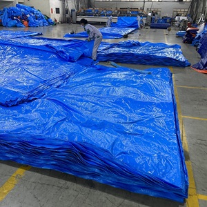 Bâche PE Bleue Haute Durabilité Grande Capacité Couleurs Personnalisées Tailles Personnalisées Écologique 700D-1500D Résistante au Vent Anti-UV Imperméable - Product Image 2