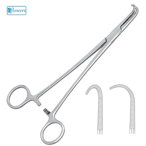 Pinces hémostatiques 6flowers Negus à pointe courbée, pince chirurgicale pour la chirurgie générale, instrument manuel en acier inoxydable, certifié CE - Product Image 1