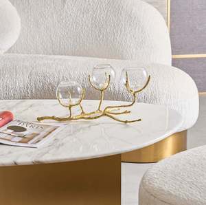 Bougeoir design populaire en acier inoxydable pour décorer la maison festive hôtel restaurant décoration de table de mariage bonne qualité - Product Image 1